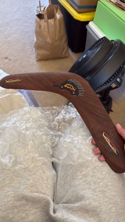 Australian handcrafted bird boomerang
