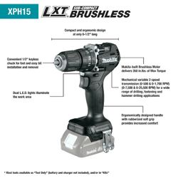Makita 18 LXT Brushless Sub Compact Hammer Drill Brand New 