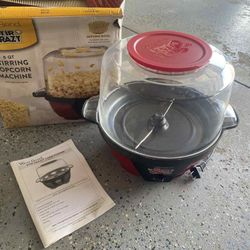6 Qt Popcorn Stir Machine 