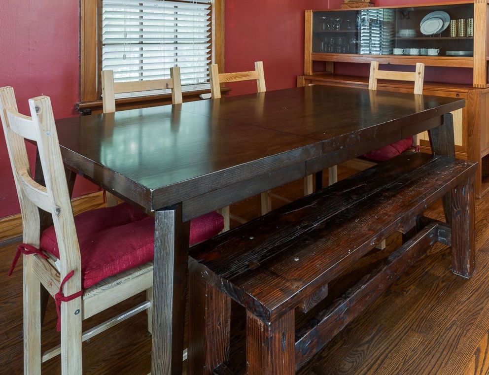 Expandable West Elm Dining Table and 4 Chairs