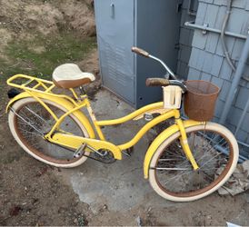 HUFFY beach cruiser bike yellow