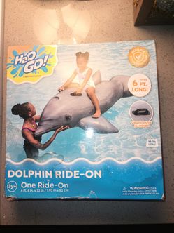 H2O GO Inflatable Pool Float dolphin