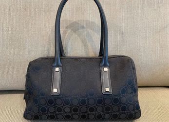 Salvatore Ferragamo Handbag Canvas Black Total Pattern AU-21-1793 Gancini
