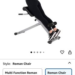 SUNNY HYPEREXTENSION ROMAN EXERCISING CHAIR W/ BACK EXTENSION (BRAND NEW) - $75