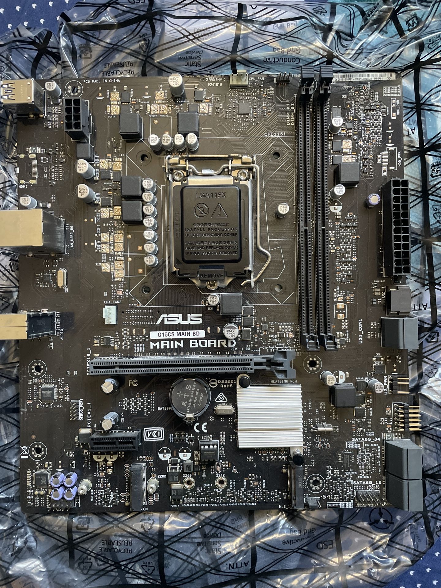 G15CS Main BD Asus Strix Intel Chipset GuyB360 Socket LGA1151