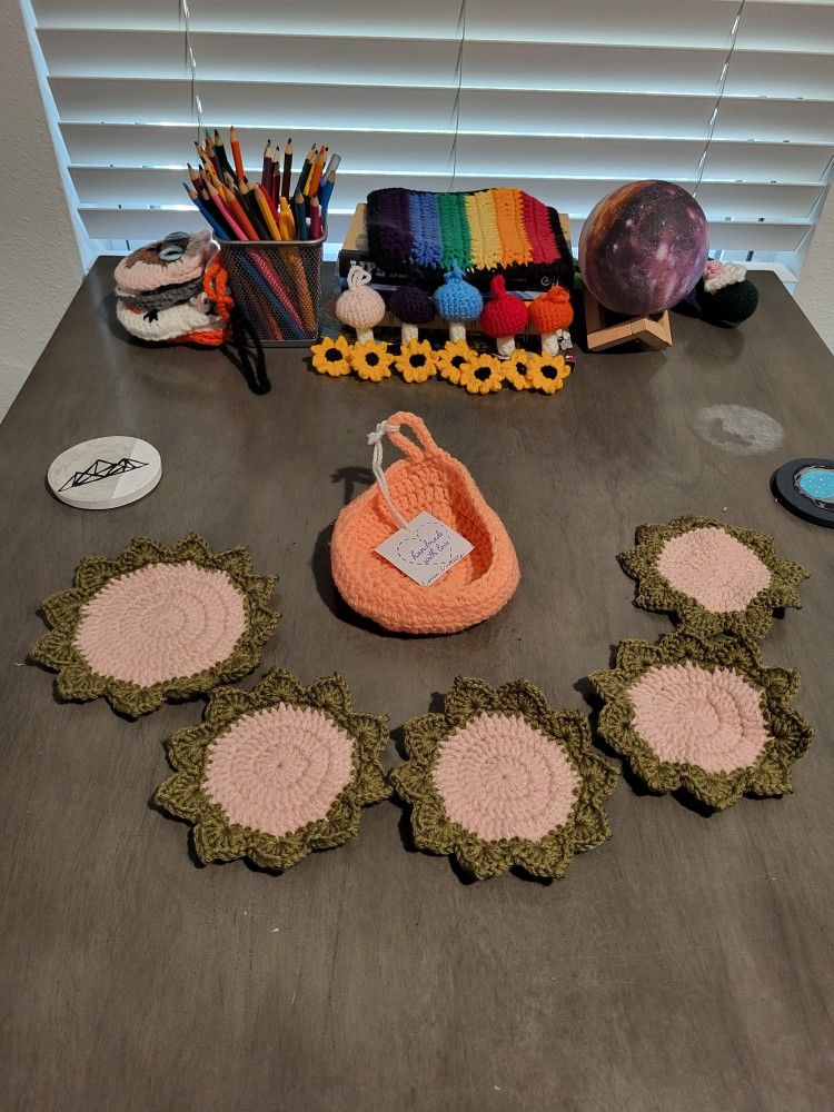 Succulent Coaster Set