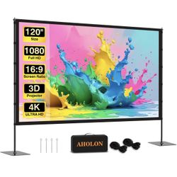 SCREEN PROJECTOR 120in BRAND NEW / OPEN BOX