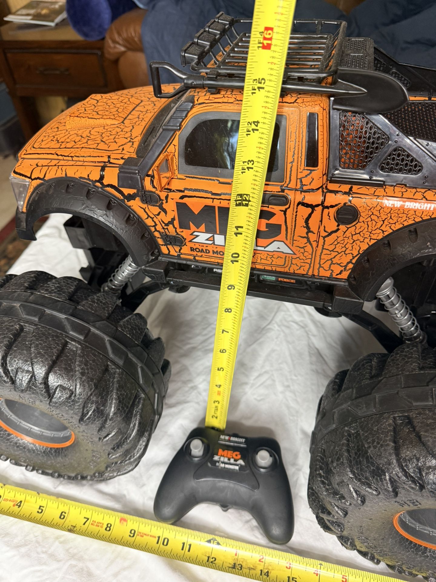 New Bright 1:8 Scale RC Monster Truck, Megzilla With Remote