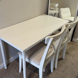 Ikea table & Ikea chairs 