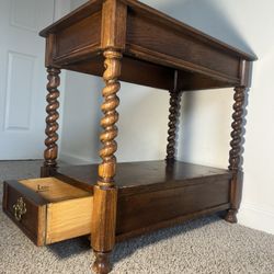ANTIQUE  SOLID WOOD TWIST tablet