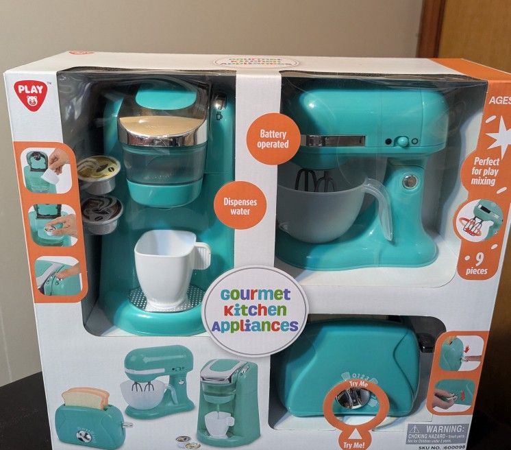 Gourmet Kitchen Appliances Toy Play Set