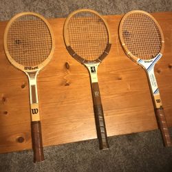 3 Classic Tennis Rackets