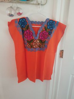 Embroided Mexican Blouse