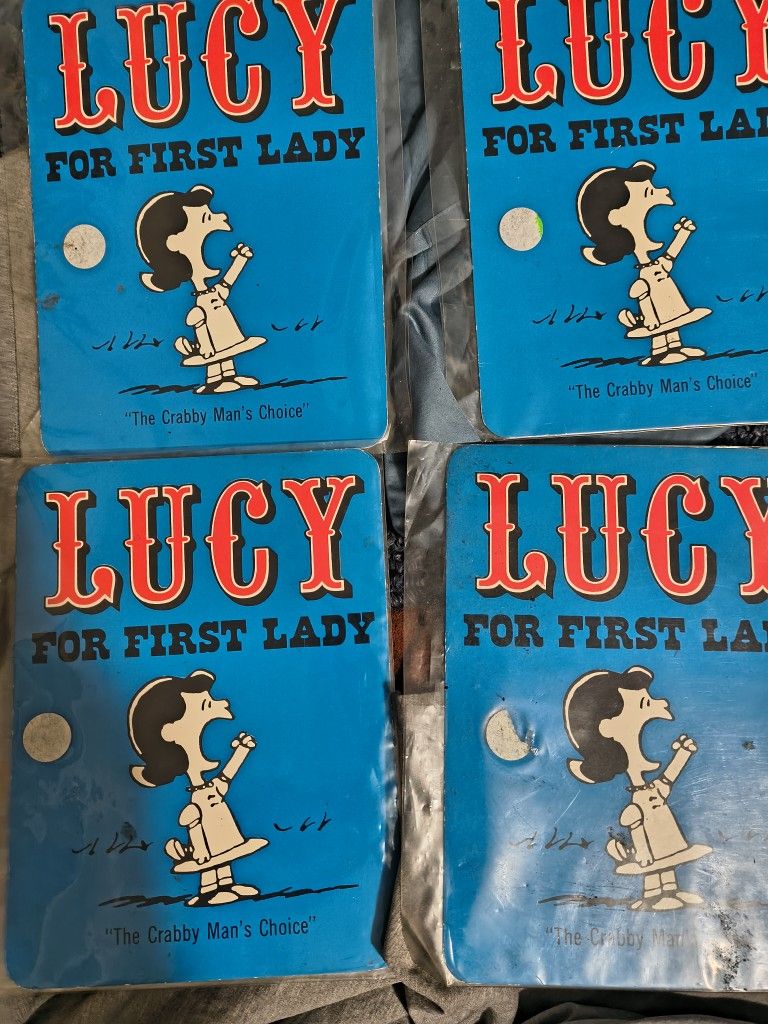 4 Peanuts Lucy For First Lady The Crabby Man's Choice