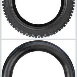 GREHUA 3.00-12 80/100-12 Dirt Bike Tire Inner Tube 12 Inch Rear for SSR 90cc 110cc 125cc PW80 CRF70 CRF110 XR70 KLX110 KX65 TTR90 TTR110 JR80 Baja DR7