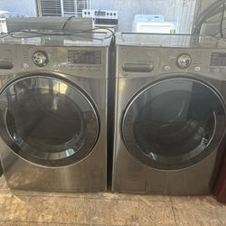 Washer And Gas Dryer Brand LG Heavy Duty Everything Works  Well With 2 Months Warranty 