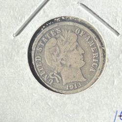 1913 Silver Dime No Mint Rare