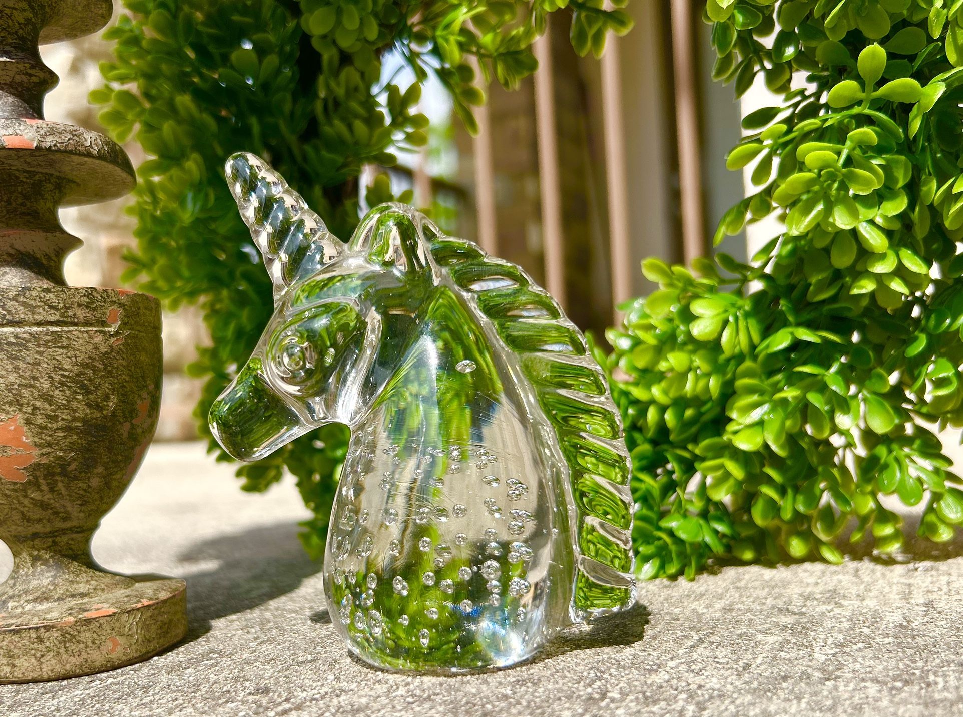 Vintage Glass Blown Unicorn