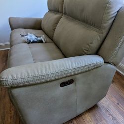 Ashley Signature Next-Gen DuraPella Performance Fabric power recline sofas.