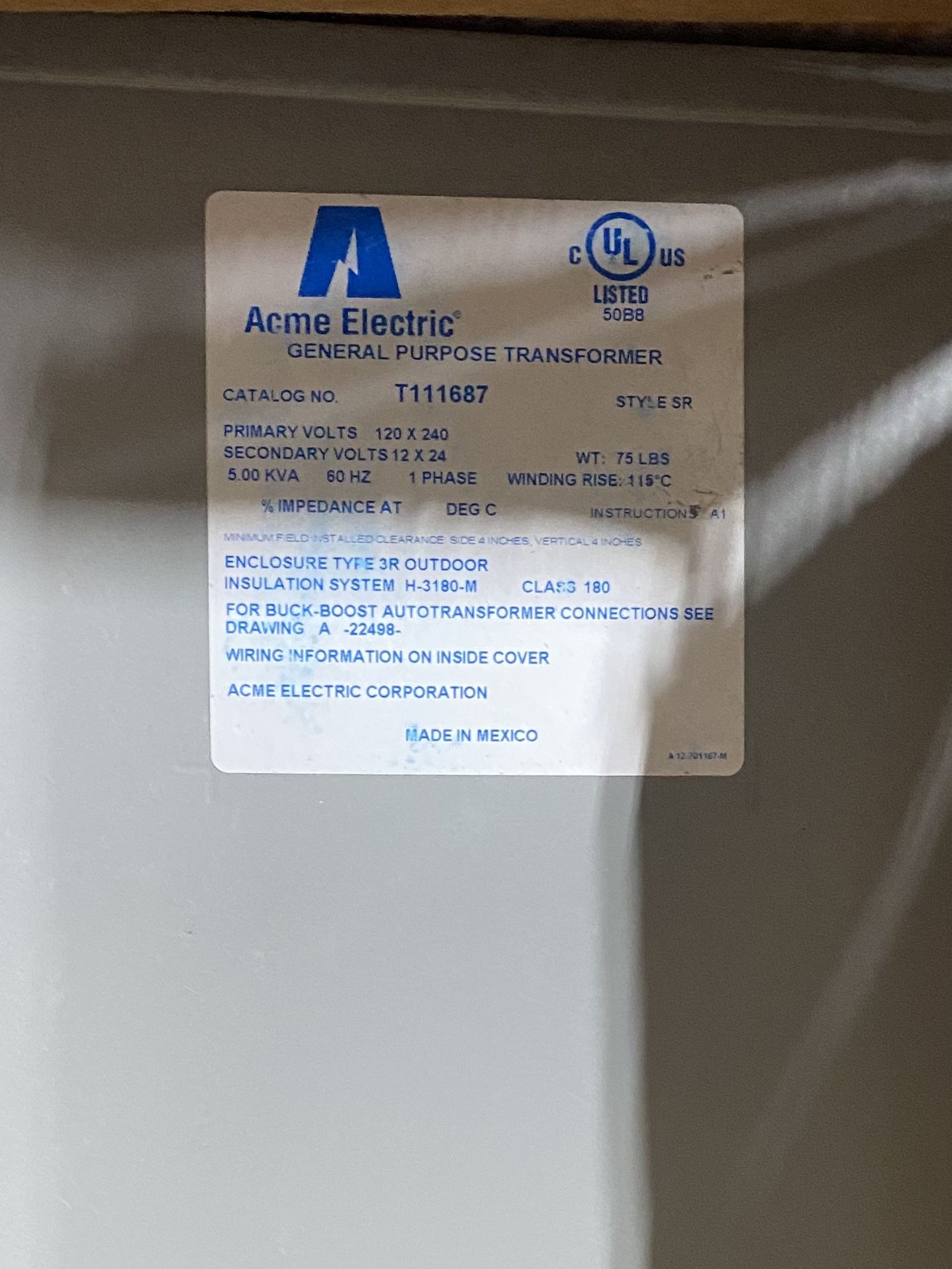 Buck Boost Transformer