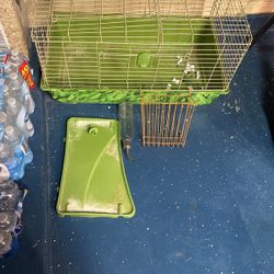 Small Animal Cage Used With Second Level