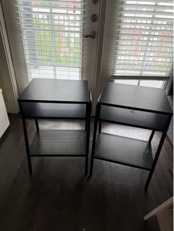 IKEA Side Tables (Pair) + Free Bookshelf