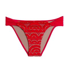 NWT Red Lace Bikini Bottoms Cheeky | PQ Swim Large