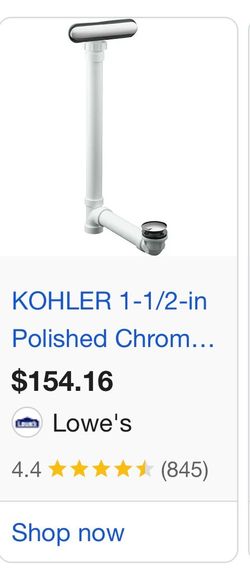 Kohler Clearflo Kit Polished Chrome and Extra Kohler Shower Faucet and Handle