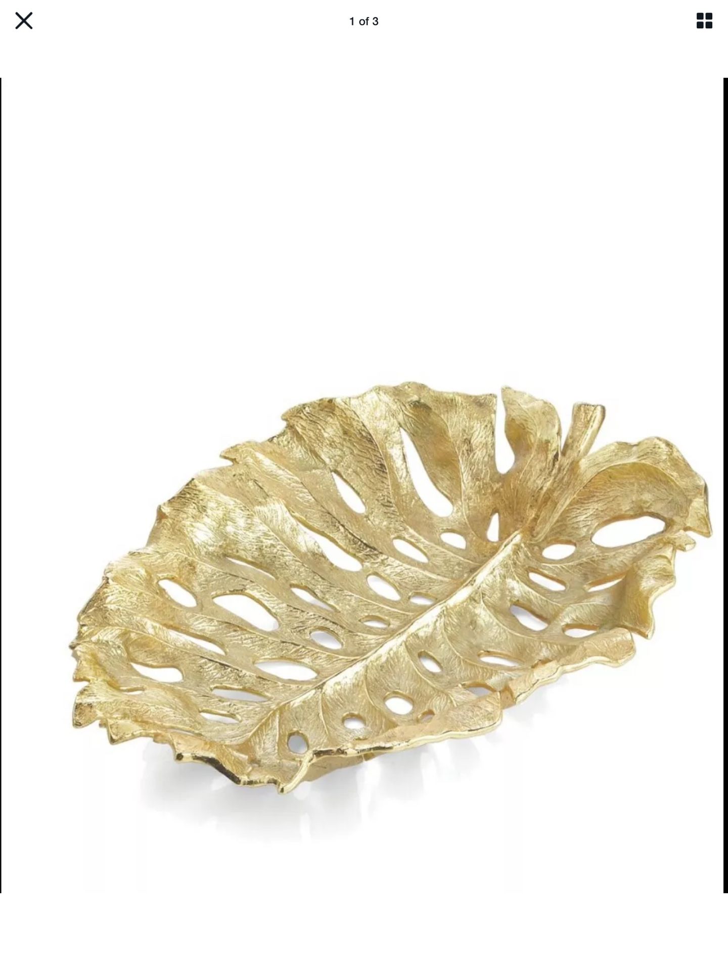 Michael Aram New Leaves Monstera Centerpiece $395