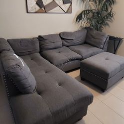 Dark Grey Sectional Sofa