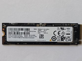 SAMSUNG SSD PM9A1 256GB NVMe M.2 2280 Internal Solid State Drive upto 6400 MB/s