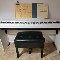Yamaha P-105 88-Key Digital Keyboard + Bonus Items