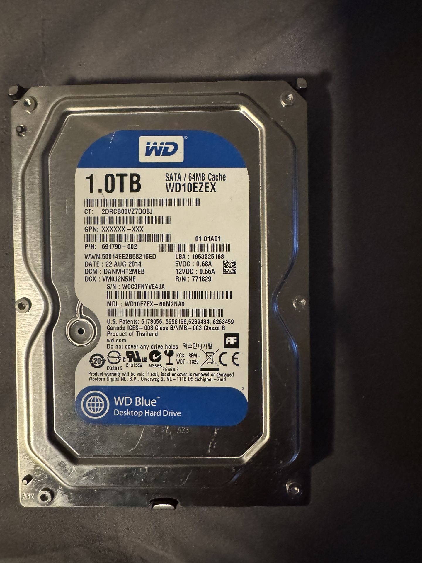 Computer Hard Drive (untested)
