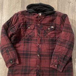 Dickies Hooded Flannel Quilt Lined Jacket 3x