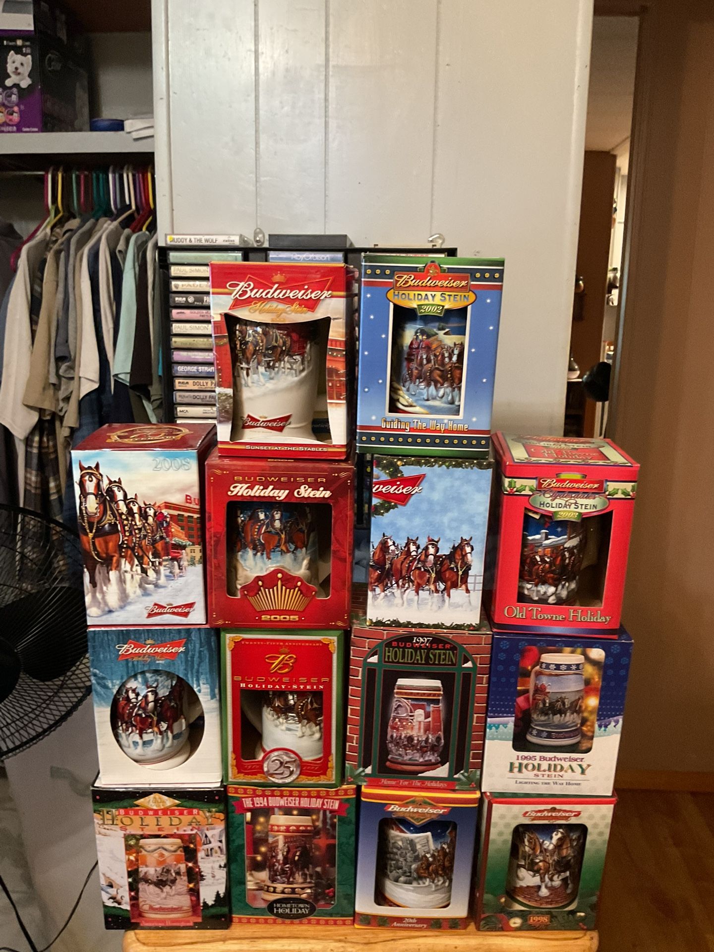 Budweiser Never Used 14 All Comes With A Certificate of Authenticity In Consecutive Numbers From 1995 To 2009