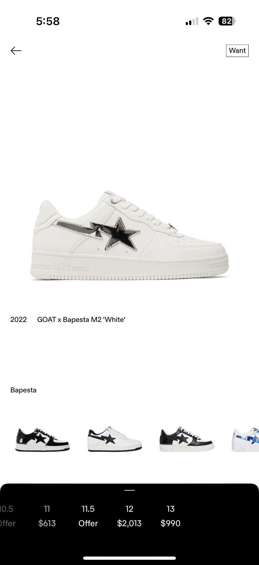 Goat X Bapesta