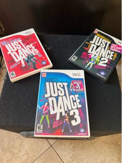 Nintendo wii just dance games 1,2,3