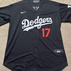 Los Angeles Dodgers 'Shohei Ohtani #17' Black Baseball Jersey