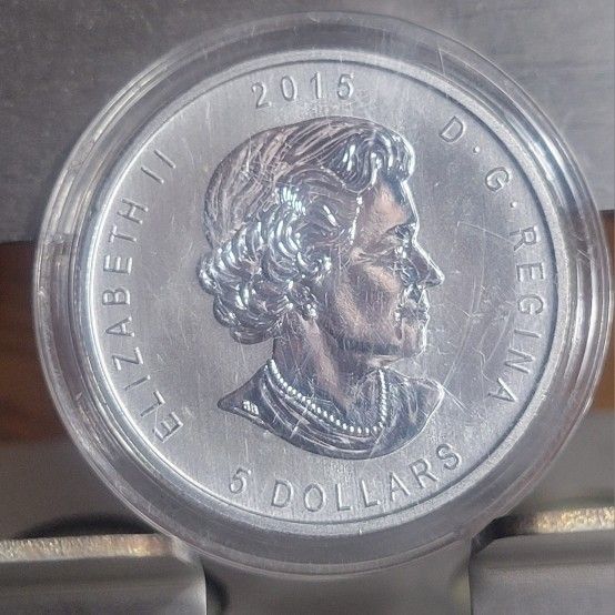 1oz Canadian Argent Pur $5 Silver Owl Coin