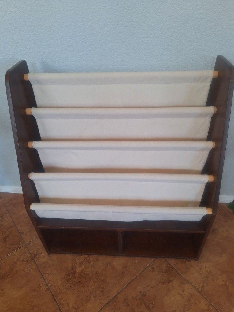 Malboo Wooden And Cloth Front Facing Bookshelf