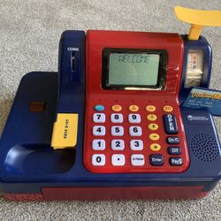 Learning Resources Pretend & Play Teaching Cash Register Play Money for Kids, 