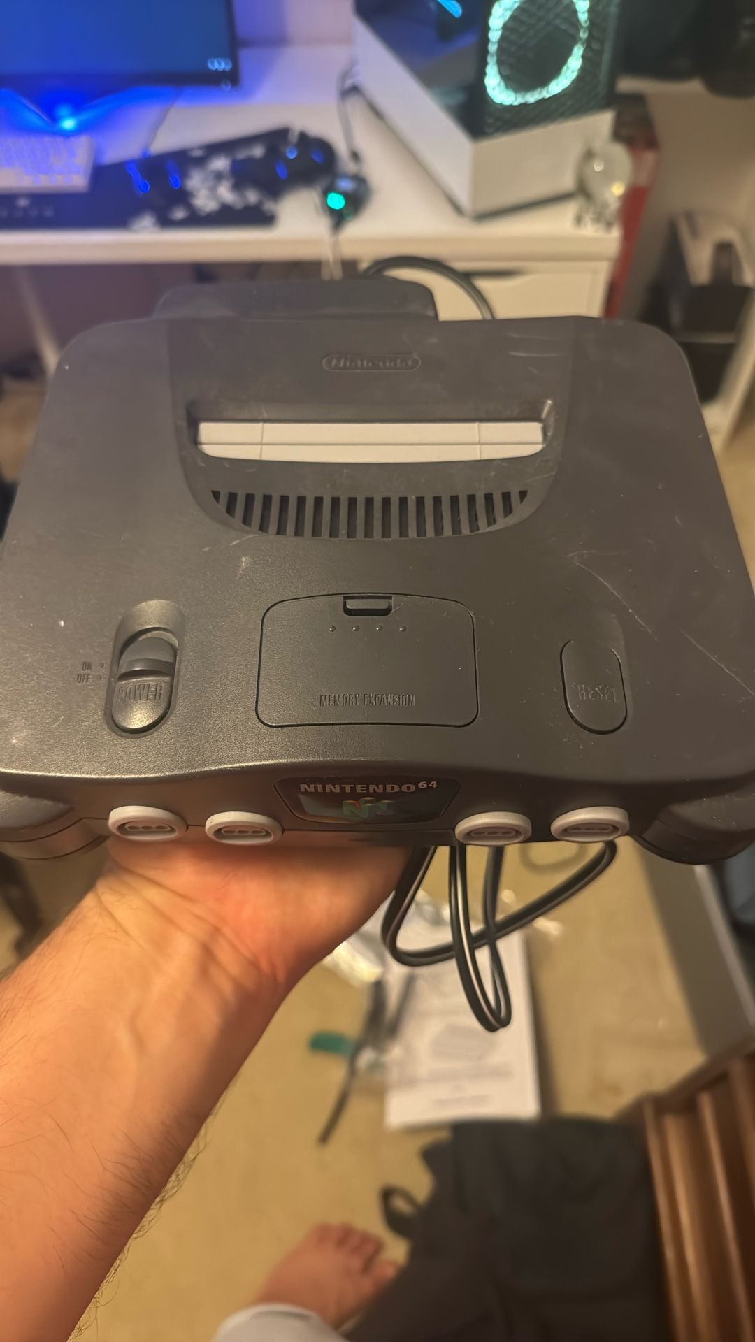 Nintendo 64 With (2) Controllers And (3) Games