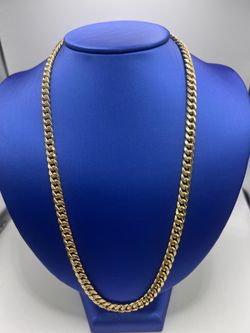 10kt yg Cuban chain