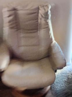 Beige Upholstered Armchair