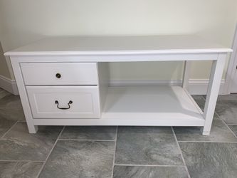 White Coffee Table With Storage