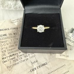 1 C Engagement Ring 
