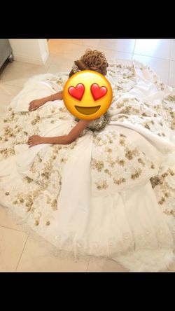 Cream 15 dress