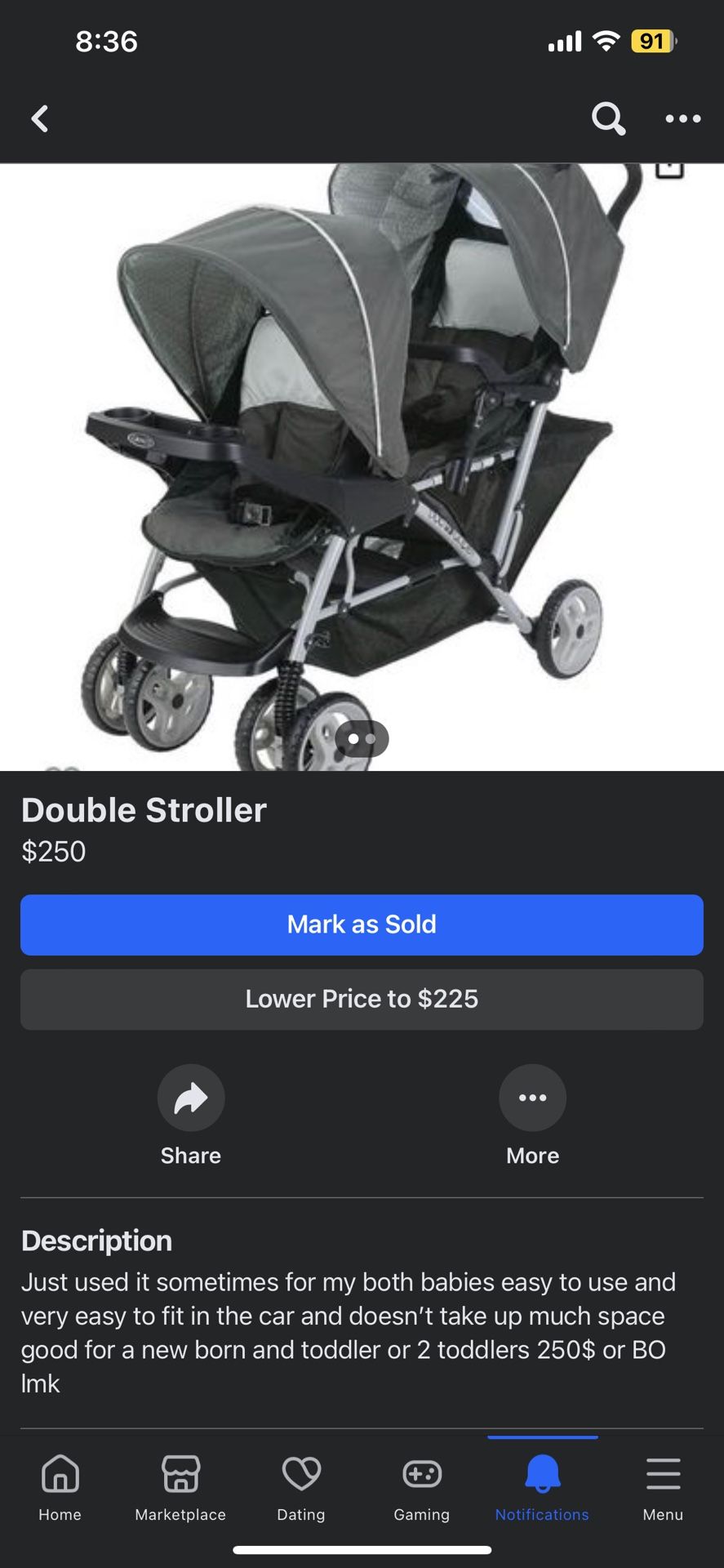 Double Stroller 