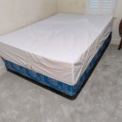 Full Size Bed Mattress With Box Spring And Metal Frame
