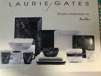 Laurie gates elegant 18 pieces dinnerware